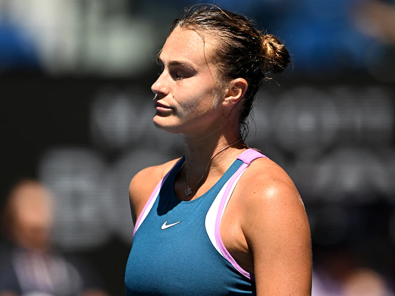 Aryna Sabalenka lined